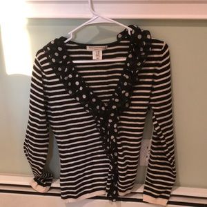 Beautiful black striped Cashmere sweater